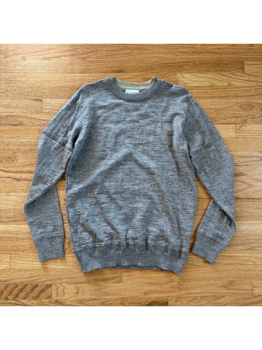 S.N.S. Herning Virgin Wool Grey Fisherman Sweater small